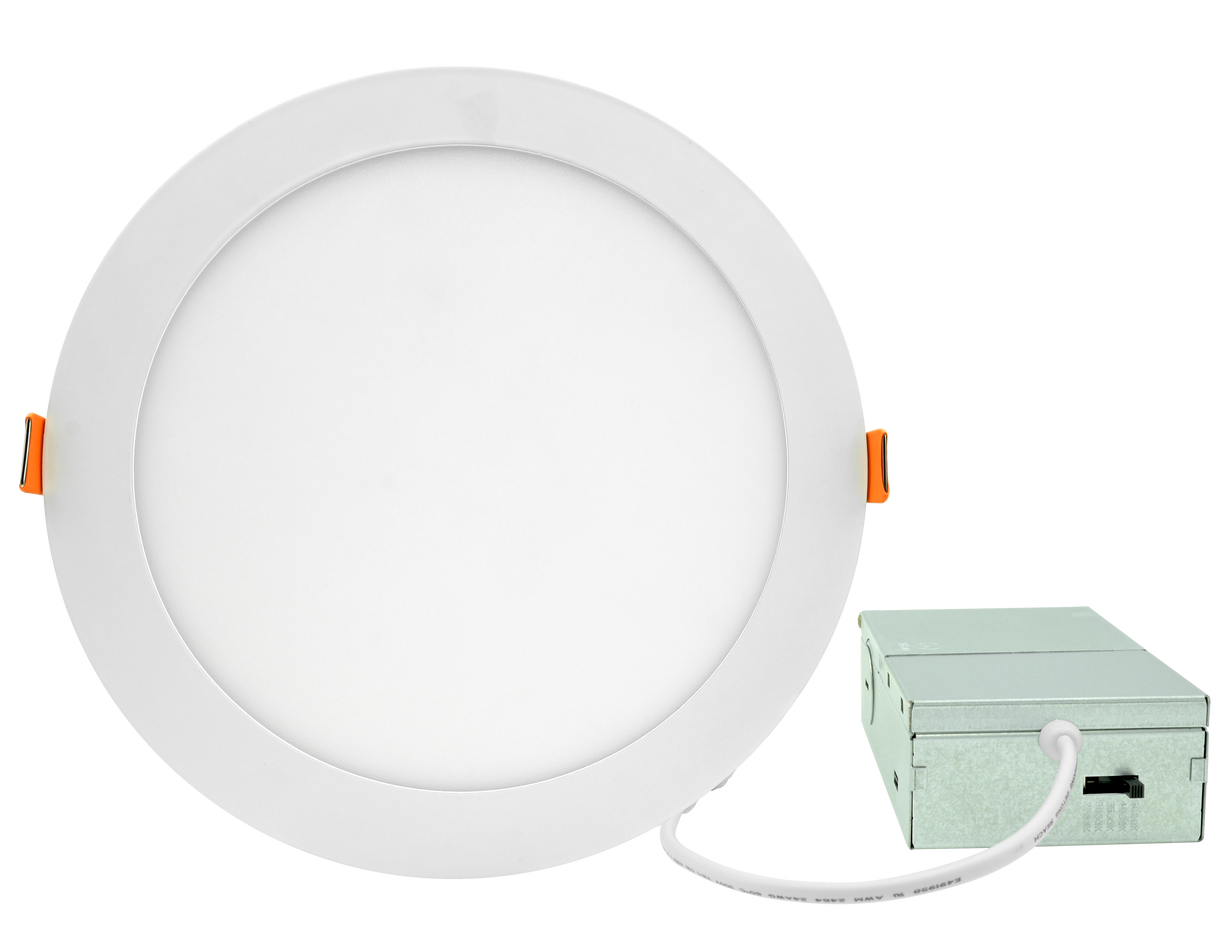 8" LED 18W Ultra Slim Wafer Recessed Down Light - Adjustable Color Temp (27K/3K/35K/4K/5K) 120-277V