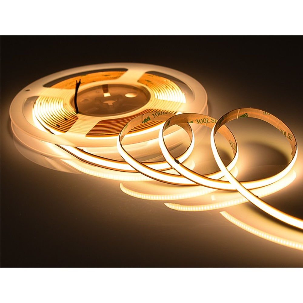 LED No Dot Tape Lights 16 Feet Long - 427 Lumens per Foot - 24V - 10mm Width- 2700K/3000K/4000K/6000K