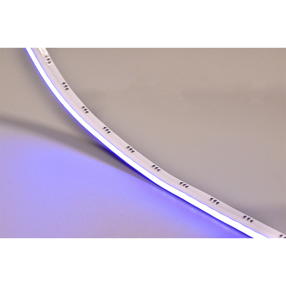 LED No Dot Side Emitting COB 16 Feet Long - 293 Lumens per Foot - 24V - 8mm Width - RGB