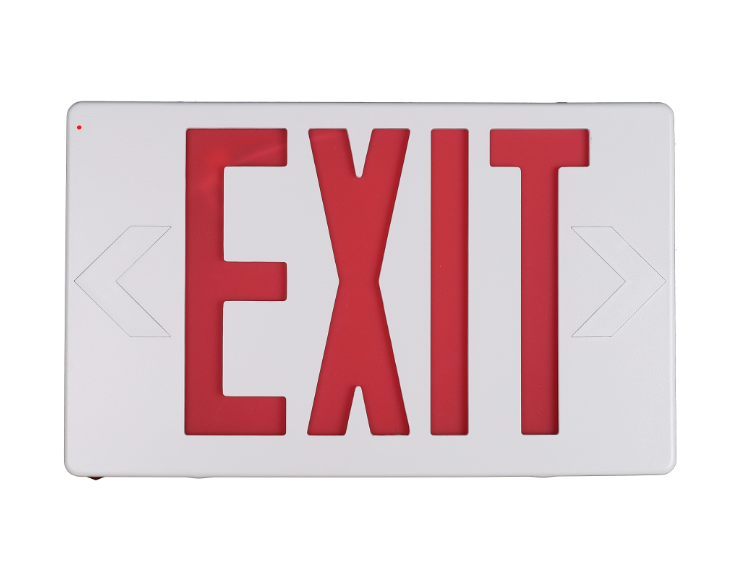 LED Exit Sign with Battery 120-277V