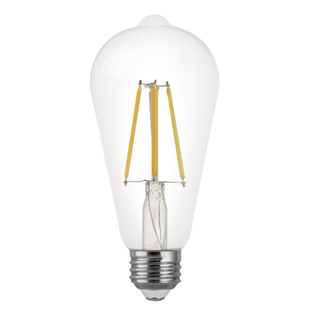 LED 7w ST19 Bulb E26 Base Clear Filament Style 800lm (2700K/3000K) 120v