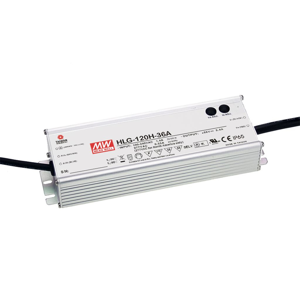 LED Meanwell Driver 120W 24V - (90-305V AC) - IP67 Waterproof