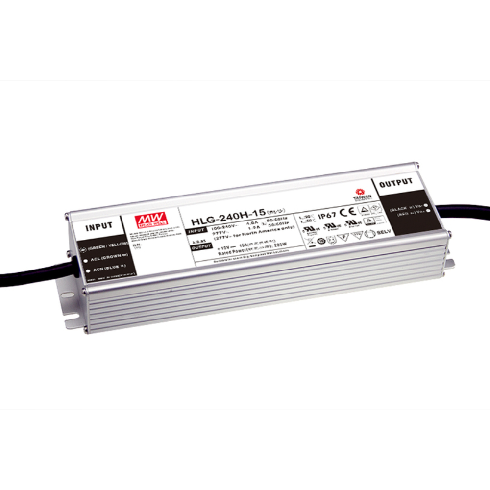 LED Meanwell Driver 240W 24V - (90-305V AC) - IP67 Waterproof