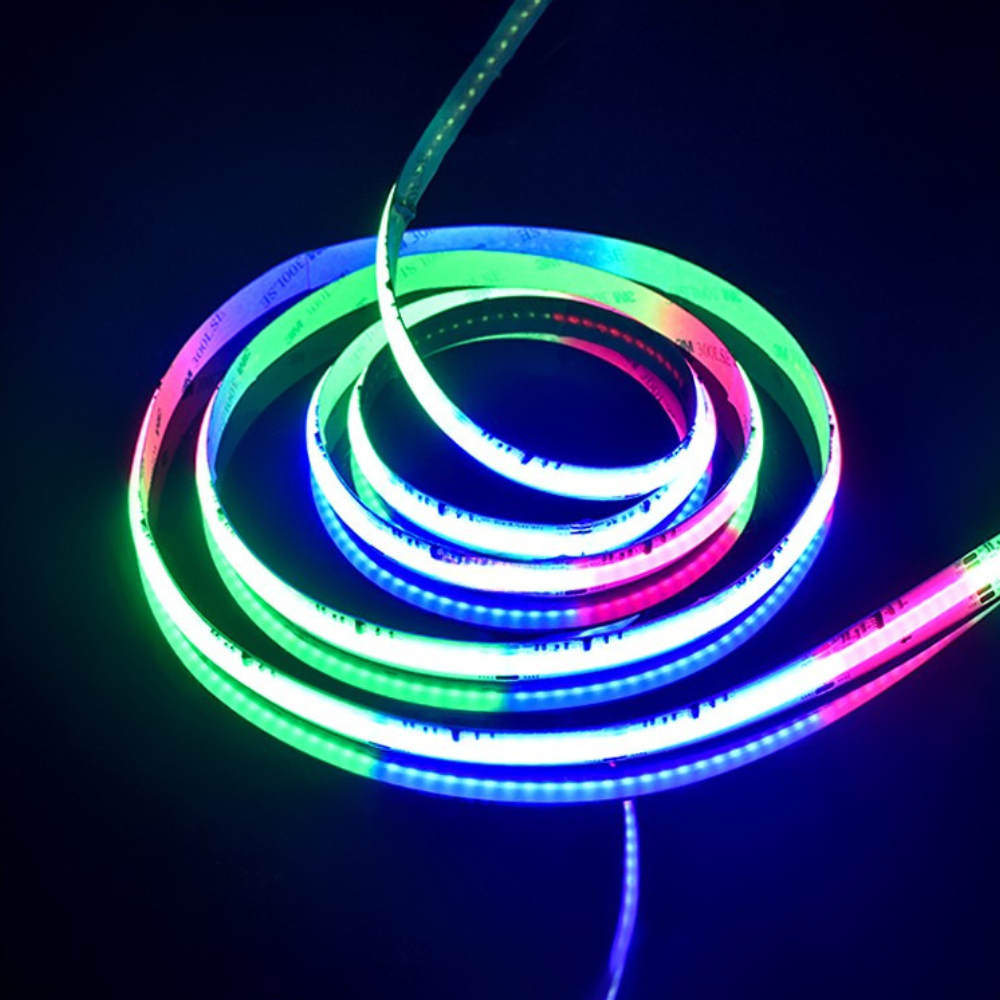 LED No Dot Pixel Tape Light 16 Feet Long - 24V - 12mm Width - RGB
