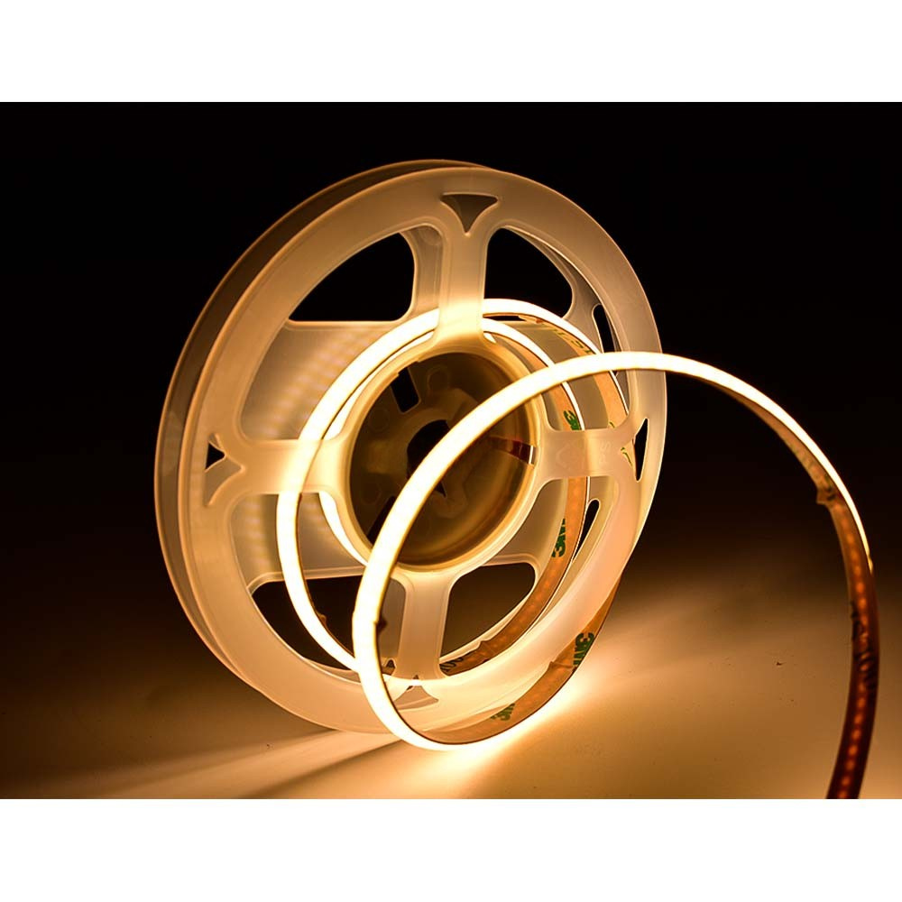 LED No Dot Tape Lights 16 Feet Long - 305 Lumens per Foot - 24V - 5mm Width- 2700K/3000K/4000K/6000K