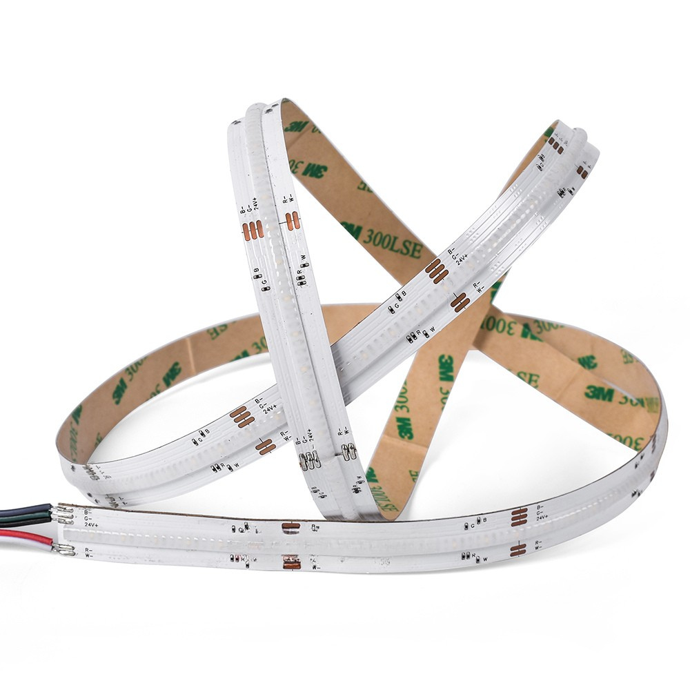 LED No Dot RGB Tape Light 16 Feet Long - 24V - 12mm Width - RGBW 3000K/4000K/6500K