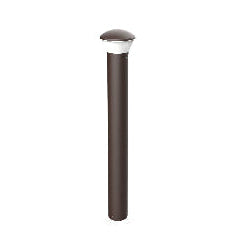 LED 24W Dome Top Bollard Adjustable Wattage (10/14/19/24) + Color Temp (3K/4K/5K) Frosted lens, Cone reflector