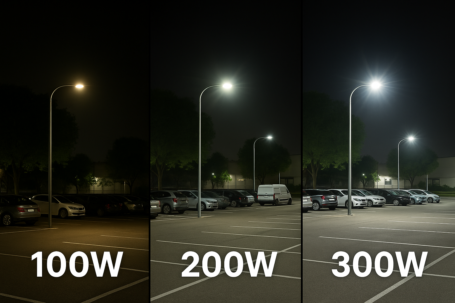 EconoSeries 100W-300W LED Area Light 277V wattage adjustable image