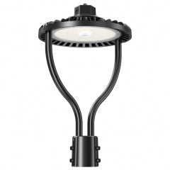 LED 100W Dual-Arm Post Top Light Adjustable Wattage (60/80/100) + Colo ...