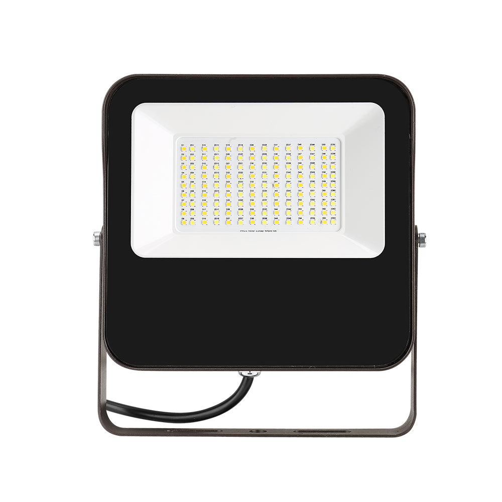 LED 65W Flood Light - Adjustable Wattage (27/41/54/65) + Color Temp (3K/4K/5K) 9,700lumens 120-277V