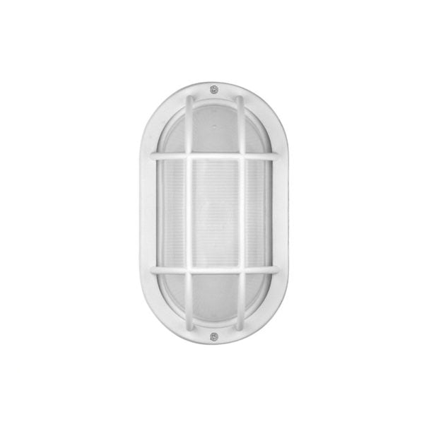 LED Outdoor Bulkhead Wall Light 6.2W Matte White