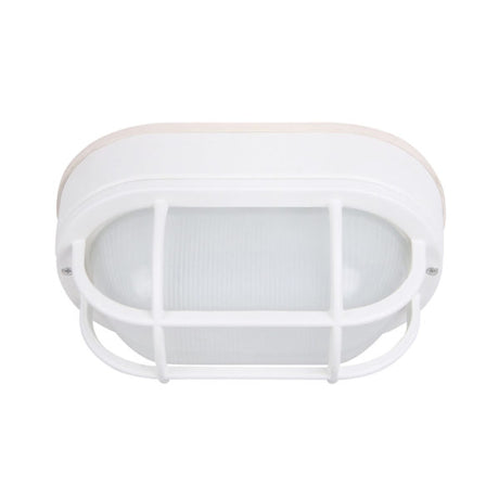 LED Outdoor Bulkhead Wall Light 6.2W Matte White