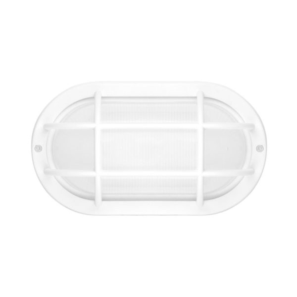 LED Outdoor Bulkhead Wall Light 6.2W Matte White