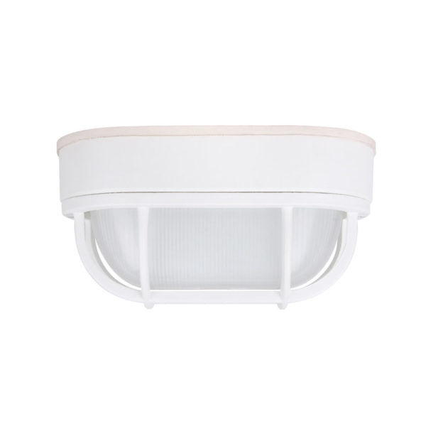 LED Outdoor Bulkhead Wall Light 6.2W Matte White