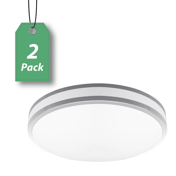 LED 12" Round Ceiling Light 11W 2-Pack-OB3002
