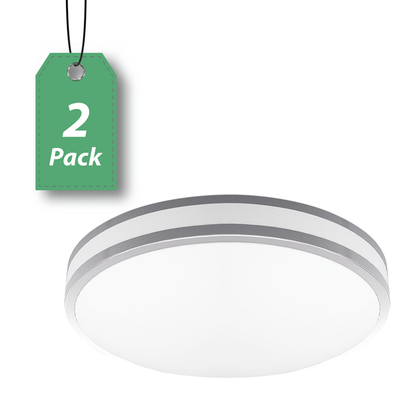 LED 16" Round Ceiling Light 19W 2-Pack-OB3002