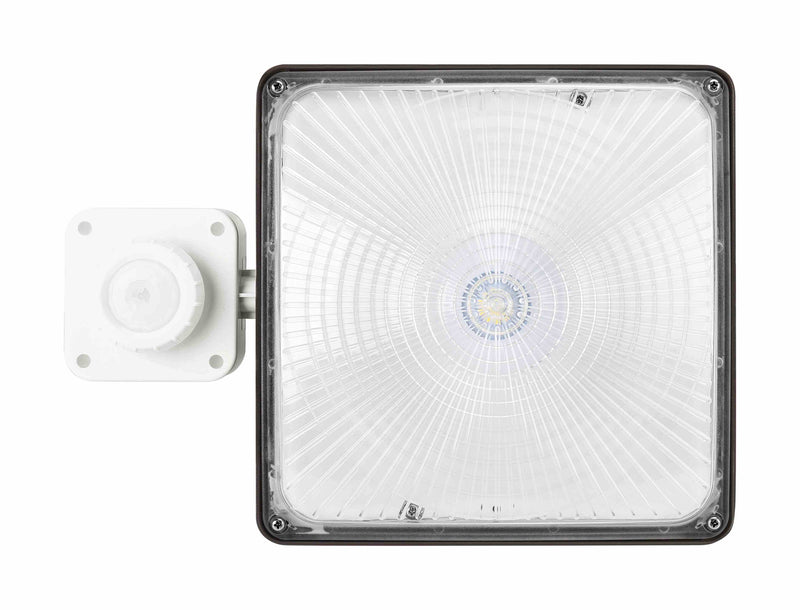 LED Square Dimmable Canopy Light 27Watt, 40Watt, 60Watt - Color Temp 5000K - PIR Sensor Option - Emergency Battery Box Option