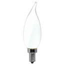 Frosted LED Filament Chandelier Bulb - Flame Tip - 6 Watt - 2700K -<br> Warm White - ONBULBLED