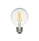 LED Filament G25 Bulb - Clear Glass- Dimmable - 4 Watt - 5000K -<br> Daylight - ONBULBLED