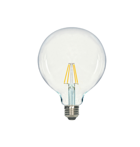 LED Filament G40 Bulb - Clear Glass- Dimmable - 5 Watt - 2700K -<br> Warm White - ONBULBLED