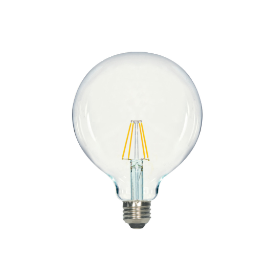 LED Filament G40 Bulb - Clear Glass- Dimmable - 5 Watt - 5000K -<br> Daylight - ONBULBLED