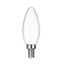 Frosted LED Filament Chandelier Bulb - Torpedo Tip - 4 Watt - 2700K -<br> Warm White - ONBULBLED