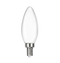 Frosted LED Filament Chandelier Bulb - Torpedo Tip - 2 Watt - 4000K -<br> Cool White - ONBULBLED
